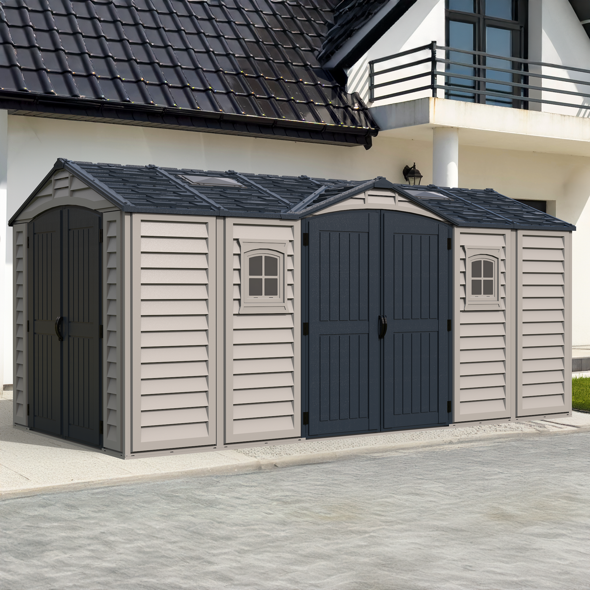 Duramax Apex Pro PLUS 4.77 x 2.40 m Plastic Shed